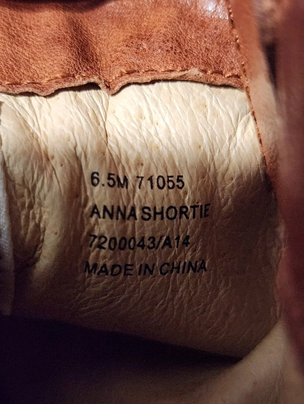 Frye Anna Short Cognac Leather Pull On Boots Like New Size 6.5M